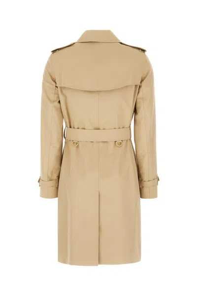 Burberry Women Chelsea Cotton Trench Coat In Brown