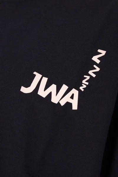 Jw Anderson J. W. Anderson Blue Relaxed Fit Crew Neck T-shirt In Black