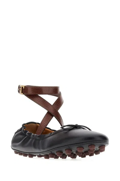 Tod's Gommino Leather Ballerina Shoes