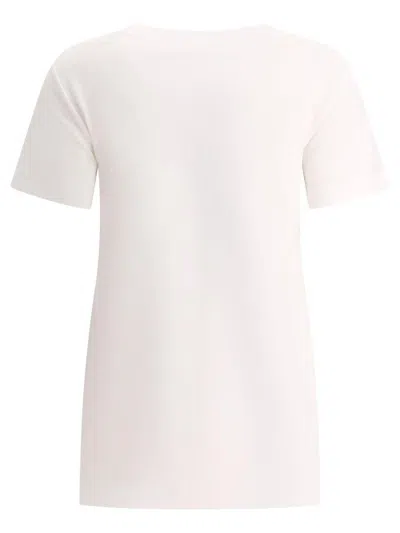 Dolce & Gabbana T-shirt With Logo Patch T-shirts White In Neutral