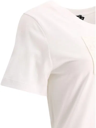 Dolce & Gabbana T-shirt With Logo Patch T-shirts White In Neutral