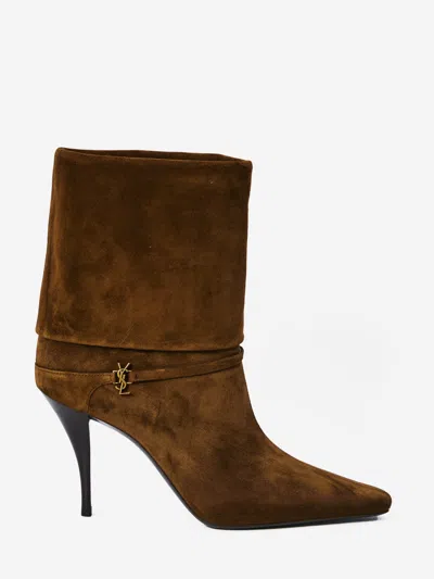 Saint Laurent Suede Niki Boots