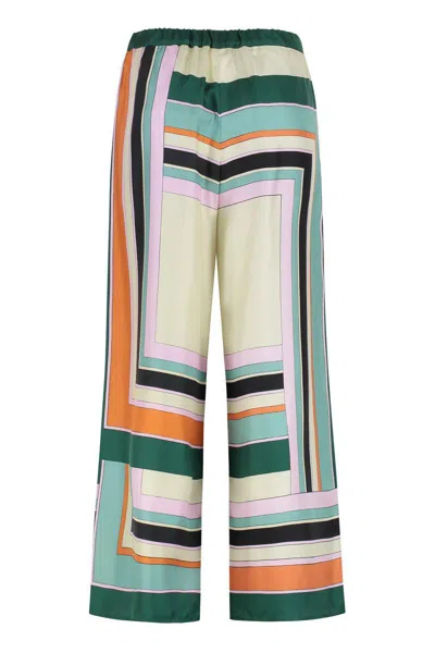 Weekend Max Mara Ottavo Wide Leg Trousers In Multi