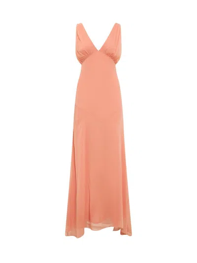 De La Vali Long Dress In Pink