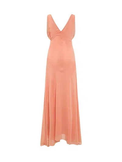 De La Vali Long Dress In Pink