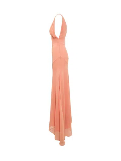 De La Vali Long Dress In Pink