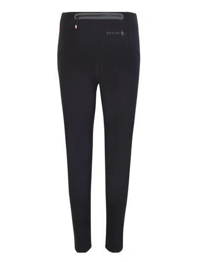 Moncler Grenoble Black Nylon Blend Leggings In Black