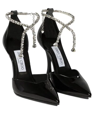 Jimmy Choo Stevie 100 Crystal-embellished Pumps In Patent Leather In Multi