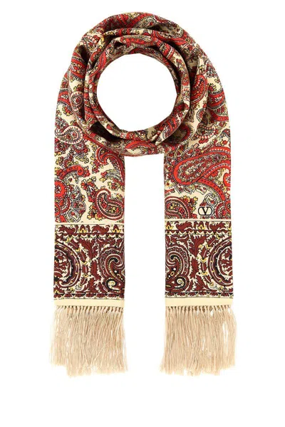 Valentino Garavani Scarves And Foulards In Brown