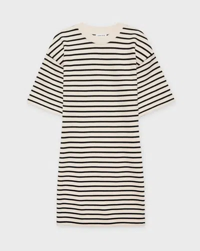 Anine Bing Mona Striped Cotton-blend Mini Dress