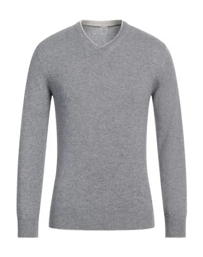Eleventy Man Sweater Grey Size M Cashmere In Gray