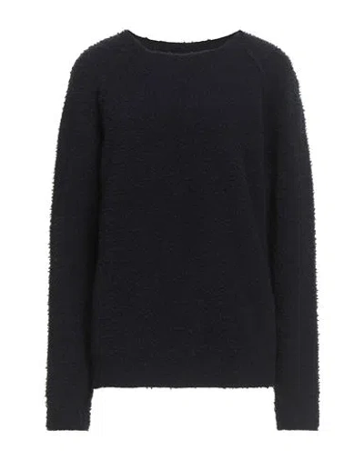 Original Vintage Style Woman Sweater Midnight Blue Size 3xl Wool, Polyamide, Elastane In Gray