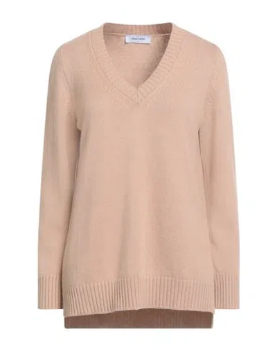Gran Sasso Woman Sweater Camel Size 14 Virgin Wool, Viscose, Cashmere In Neutral