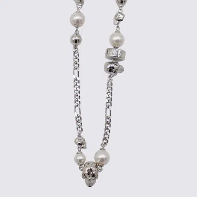Alexander Mcqueen 925 Silver Necklace In Metallic