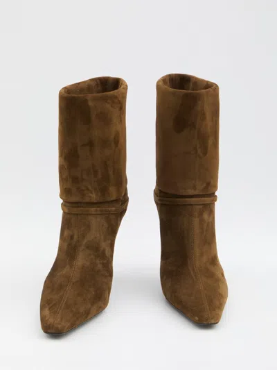 Saint Laurent Suede Niki Boots