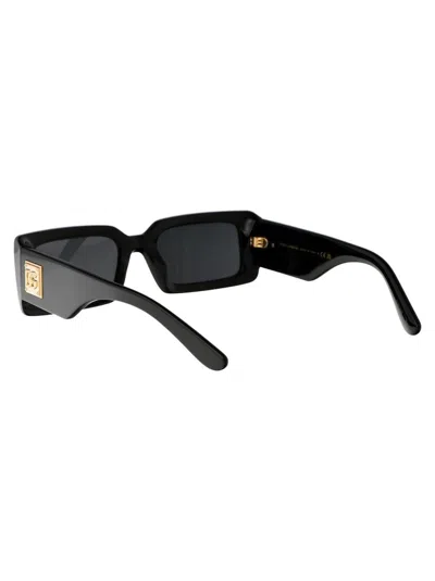 Dolce & Gabbana Black Acetate Sunglasses In Black