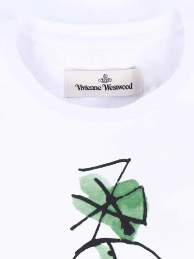 Vivienne Westwood Orb Printed Crewneck T-shirt In White