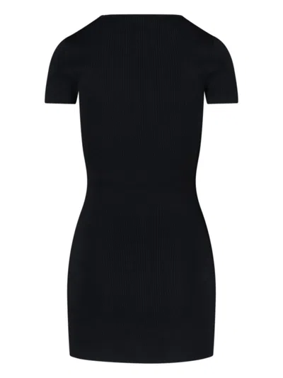 Alexander Wang Viscose Blend Mini Dress In Black