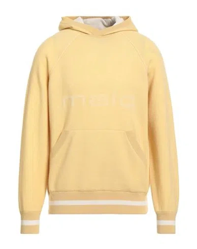 Malo Man Sweater Marigold Size 40 Cashmere, Polyamide, Polyurethane In Yellow
