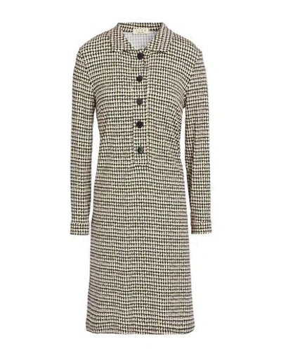 Siyu Woman Midi Dress Green Size 4 Viscose, Elastane In Gray