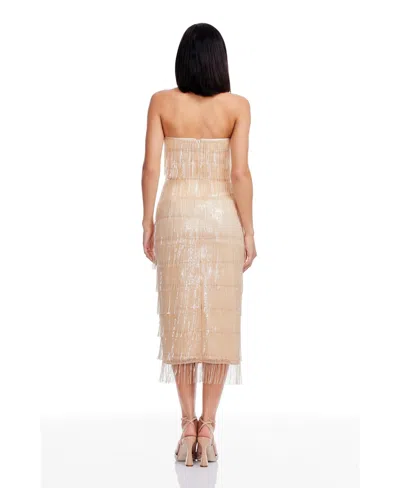 Dress The Population Women's Viviana Strapless Bodycon Dress In Neutral