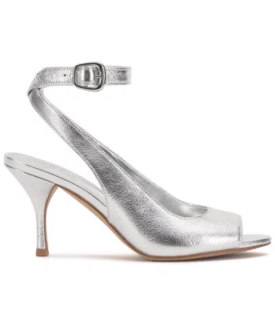 Vince Camuto Pavles Ankle Strap Sandal In Silver