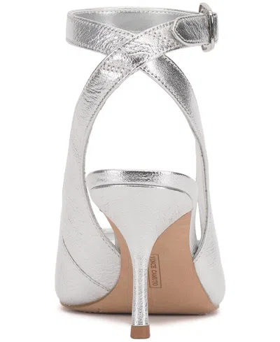 Vince Camuto Pavles Ankle Strap Sandal In Silver