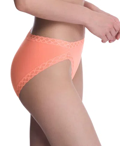 Natori Bliss Lace-trim Cotton French-cut Brief Underwear 152058