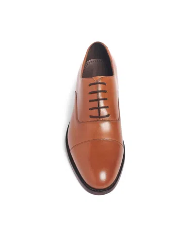 Anthony Veer Men's Clinton Cap-toe Leather Oxfords