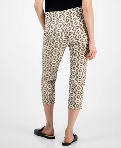 Jm Collection Women's Printed Rivet Capri Pants, Exclusively At Macy's