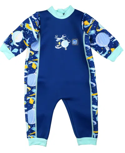 Splash About Baby Boys And Girls Warm In One Wetsuit In Blue