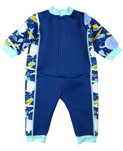 Splash About Baby Boys And Girls Warm In One Wetsuit In Blue