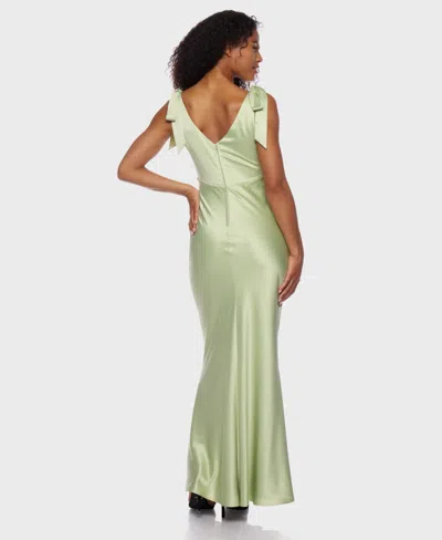 B Darlin Juniors' Sleeveless Satin Maxi Dress