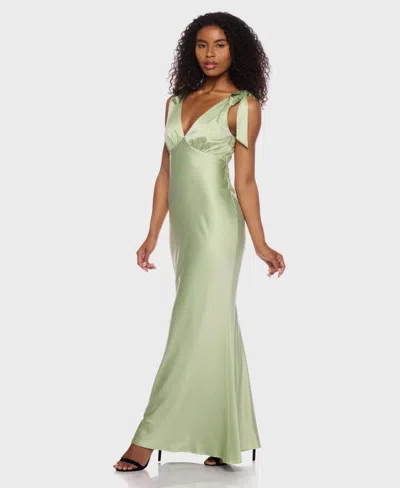 B Darlin Juniors' Sleeveless Satin Maxi Dress