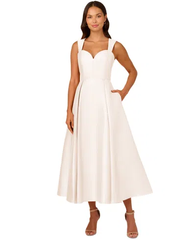 Adrianna Papell Women's Sweetheart-neck Mikado Gown
