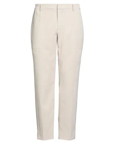 Devore Incipit Man Pants Beige Size 36 Cotton, Elastane