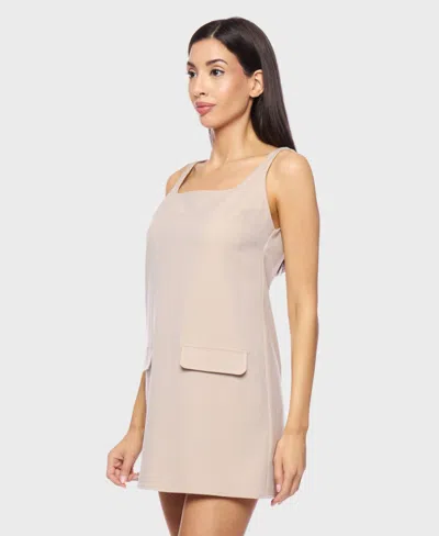 Alex & Sophia Juniors' Herringbone Short Sleeveless Dress