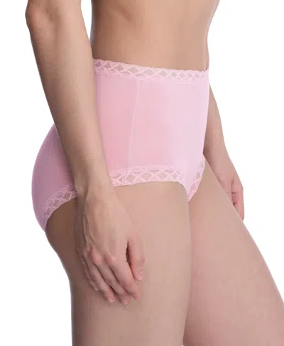 Natori Bliss Lace-trim High Rise Cotton Brief 755058