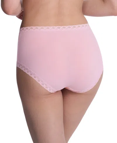 Natori Bliss Lace-trim High Rise Cotton Brief 755058