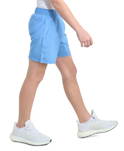 Adidas Originals Big Boys Essentials Elastic-waistband Small-logo Woven Shorts In Blue