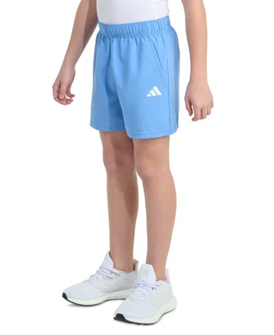 Adidas Originals Big Boys Essentials Elastic-waistband Small-logo Woven Shorts In Blue