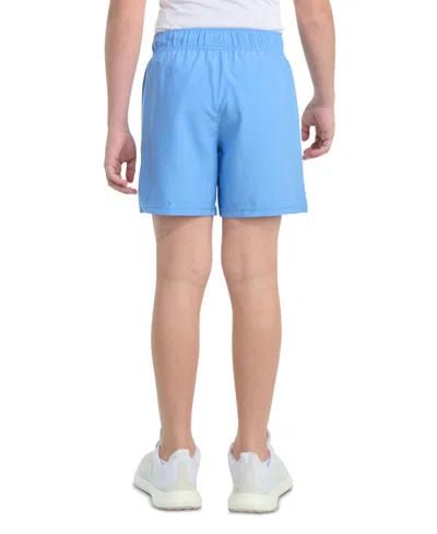 Adidas Originals Big Boys Essentials Elastic-waistband Small-logo Woven Shorts In Blue