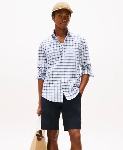Tommy Hilfiger Men's Relaxed Fit Long Sleeve Heritage Check Button-down Oxford Shirt In Multi