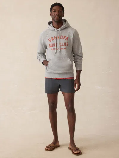 Faherty Surf Ghana High Standard Fleece Hoodie In Gray