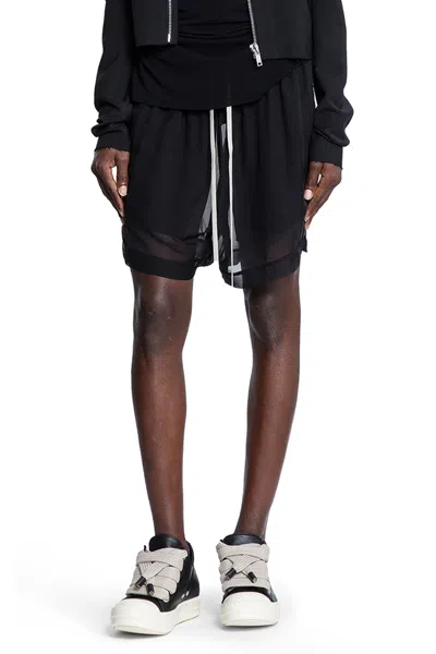 Rick Owens Woman Black Shorts