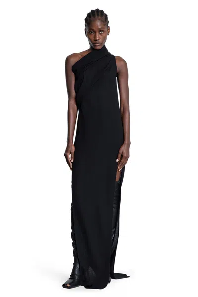 Rick Owens Woman Black Dresses In Black