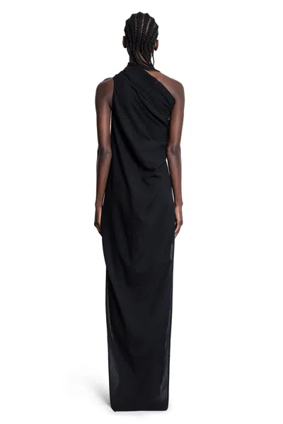 Rick Owens Woman Black Dresses In Black