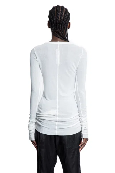 Rick Owens Woman White T-shirts & Tank Tops