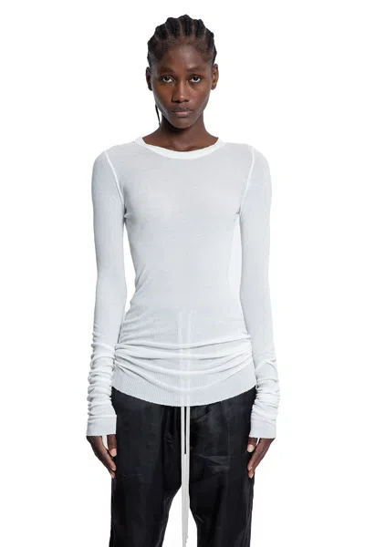 Rick Owens Woman White T-shirts & Tank Tops