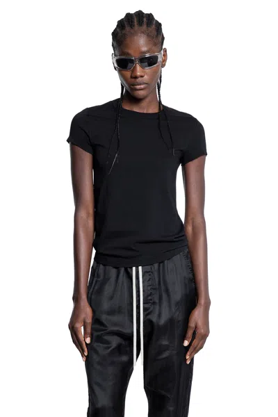 Rick Owens Woman Black T-shirts & Tank Tops